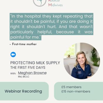 Protecting Milk Supply - The First Five Days