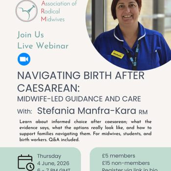 webinar on supporting families through their options after a caesarean.