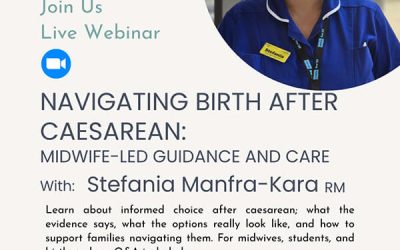 Navigating birth after caesarean: midwife-led guidance and care – Webinar