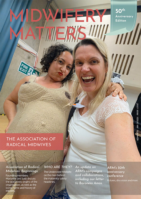 Midwifery Matters Summer 2026 Issue 189